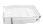 Preview: Soap dish, white. Crystal collection, Size: 13 x 9 cm, Higth: 3 cm
