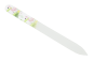 Preview: Glasfeile - doppelseitig, geätzt in gehärtetem Glas, Motiv Flamingo, mit Etui, Länge: 13,5 cm