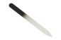 Preview: Double side hardglass nailfile, Black, in white plastic case, Length: 13,5 cm