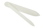 Preview: Double side hardglass nailfile, White, in white plastic case, Length: 13,5 cm