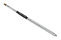 Preview: Lippenpinsel, flach, oval, Synthetikhaar einsteckbar in Hülle, Länge: 10,5 cm