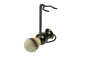 Preview: Shaving brush holder metal black with shaving brush black with Synthetikhair