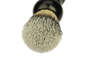 Preview: Shaving brush holder metal black with shaving brush black with Synthetikhair
