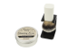 Preview: Holder for Shavingbrush black with shaving brush white with Synthetikhair, Shaving soap in an aluminum can