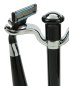 Preview: Shaving Set  Mach3, pure badger brush,  Plastic, black/silver, Hight: 17cm
