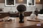 Preview: Shaving brush plastic, pure badger. Black. Height: 10,5 cm, Ring-Ø 21 mm