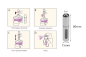 Preview: Taschenzerstäuber, silber glänzend für 5 ml, mit Füllautomatik und Sichtfenster