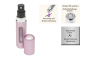 Preview: Taschenzerstäuber, matt pink für 5 ml, mit Füllautomatik und Sichtfenster