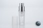 Preview: Atomiser Plastic with Glass-bottle, Transparent-white, for 8 ml, Height: 9 cm