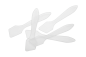 Preview: Kosmetik-Spatel 5-er Pack, Kunststoff, Mattiert, Länge: 8 cm