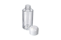 Preview: Cosmetic Bottle, empty, Plastic, white cap, for 55 ml, Ø 3,5 cm, Height: 8,5 cm