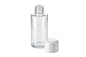 Preview: Cosmetic Bottle, empty, Plastic, white cap, for 100 ml, Ø 3,8 cm, Height: 11,5 cm