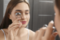 Preview: Eyelash-Curler, metal, silver nickel plated with rubber, Length: 11 cm