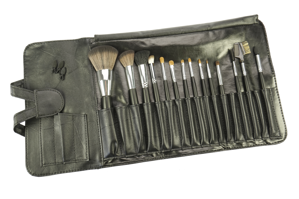 Pinsel-Set Professional 14-teilig + 3 Ersatz-Applicatoren in Tasche,  Maße: 51,5 x 25 cm
