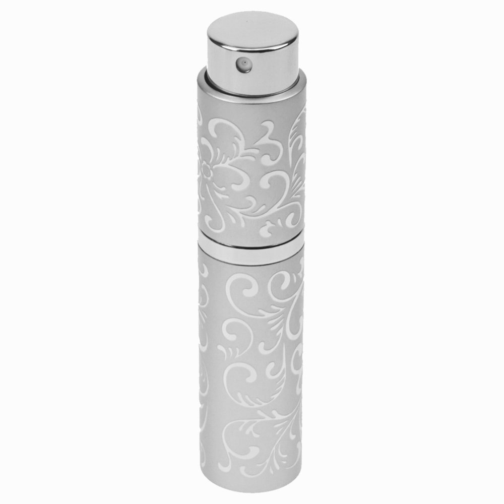 Taschenzerstäuber, Aluminium, Silber, eindrehbarer Zerstäuberkopf für 10 ml, Höhe: 9,5 cm