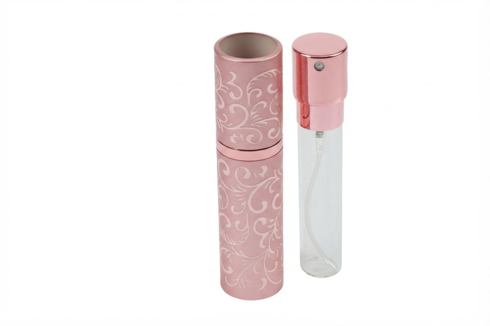 Pink Twist Pocket atomiser for 8 ml, Hight: 9,5 cm
