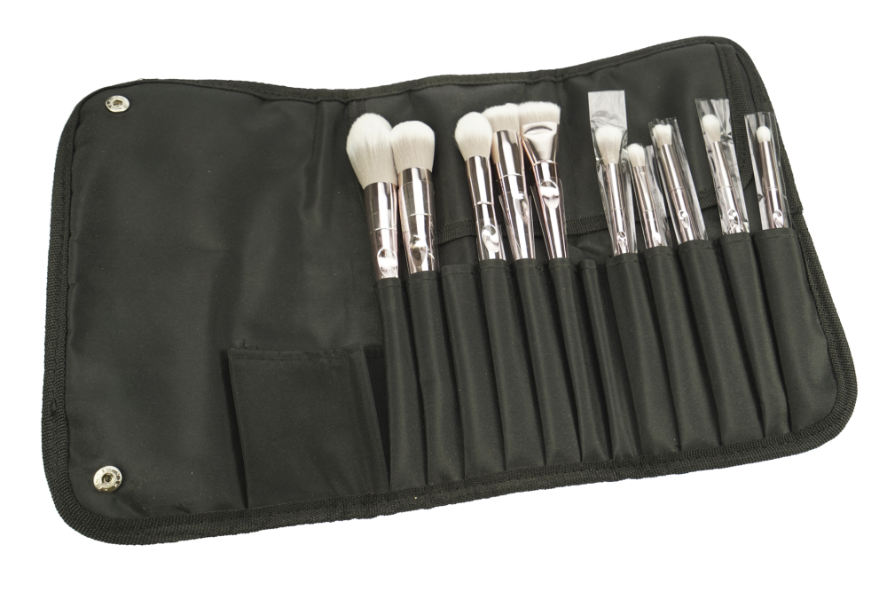 Pinsel Tasche bestückt mit 10 Schminkpinseln