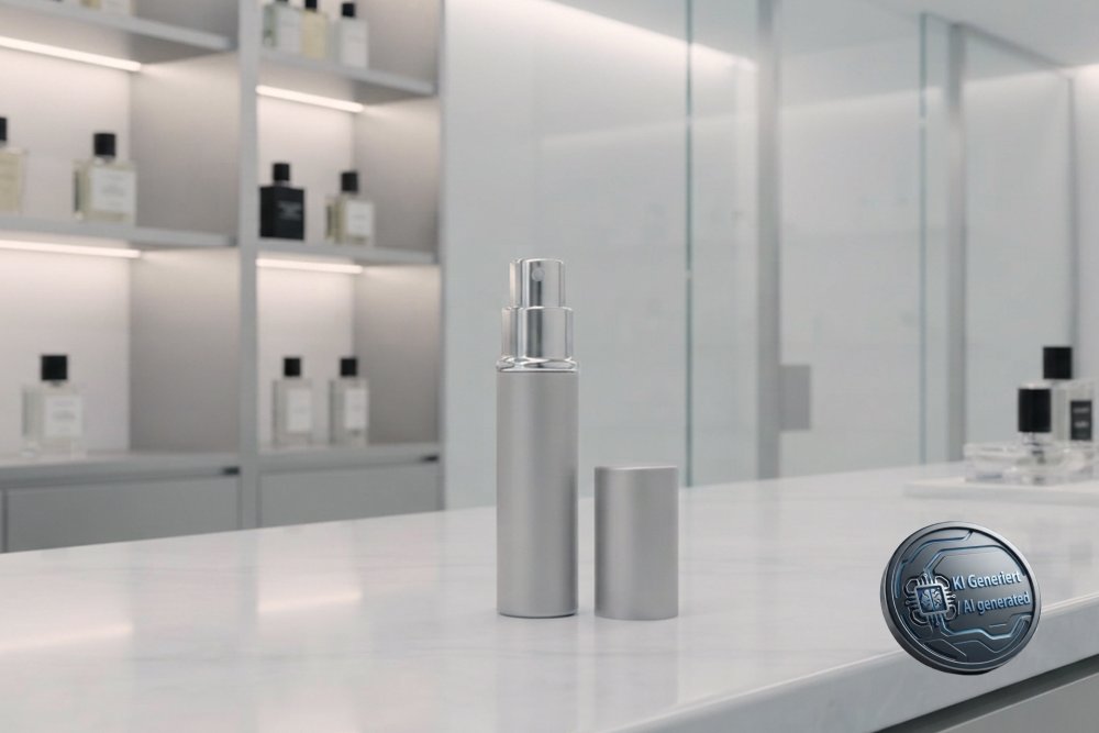 Pocket Alu atomiser, silver-coloured, for 5 ml, Height: 8 cm