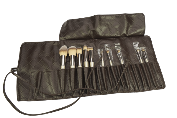 Brush bag with 10 Make-up Brushes