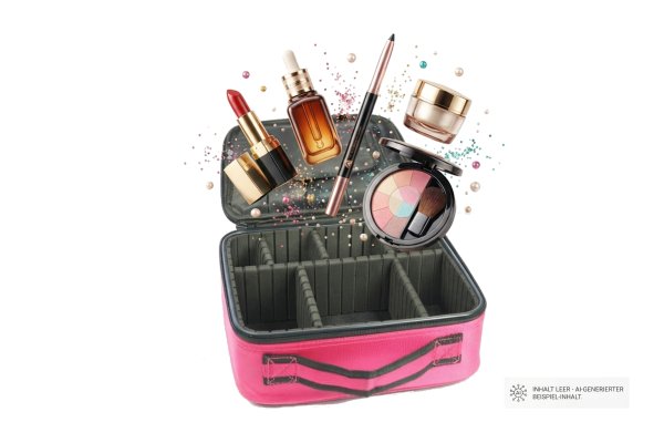 Beauty Tool Case pink, 22,5 x 25,5 x 9,5 cm, mit Organizer-Einteilungen
