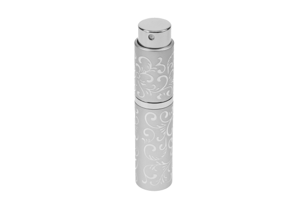 Taschenzerstäuber, Aluminium, Silber, eindrehbarer Zerstäuberkopf für 10 ml, Höhe: 9,5 cm
