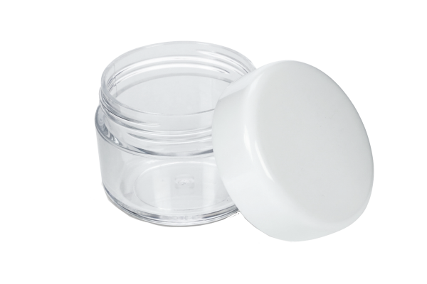 Kosmetik-Dose, Kunststoff, weißer Deckel, für 20 ml, Ø 4 cm, Höhe: 3,2 cm
