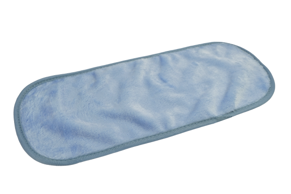 Gesichtsreinigungs-Tuch aus Microfaser, hellblau, in Klarsicht-Tasche, Maße: 38 x 17 cm
