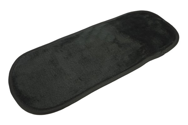 Gesichtsreinigungs-Tuch aus Microfaser, schwarz, in Klarsicht-Tasche, Maße: 38 x 17 cm